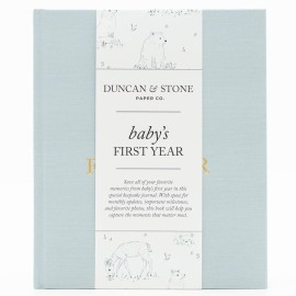 Baby First Year Book - Heirloom Keepsake Baby Memory Book to Record Important Milestones, Photos & More - Pregnancy Books (Sky Blue,112 Pages)