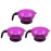 3pcs Suction Paint Cup Bowl Purple , Silicone Mixing Tint Dyed - Hairdressing Coloring Diy Art Hair with Styling Barbershop Sturdy Hairdressers Dye Tool Color, Hairdressing,