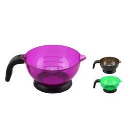 3pcs Suction Paint Cup Bowl Purple , Silicone Mixing Tint Dyed - Hairdressing Coloring Diy Art Hair with Styling Barbershop Sturdy Hairdressers Dye Tool Color, Hairdressing,