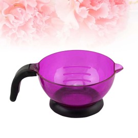 3pcs Suction Paint Cup Bowl Purple , Silicone Mixing Tint Dyed - Hairdressing Coloring Diy Art Hair with Styling Barbershop Sturdy Hairdressers Dye Tool Color, Hairdressing,