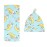 Little Sleepies Swaddle & Hat Set, Baby Swaddles Newborns, Soft Viscose from Bamboo Swaddle Blanket Wrap (Bananas)