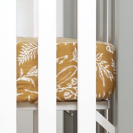 GRSSDER Soft Muslin Crib Sheet 2 Pack, 100% Cotton Crib Sheets for Boys and Girls, Fit Standard Crib Mattresses 52 x 28 Safe and Snug, Beige/Golden Autumn