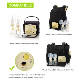 Lantisri 9V Adapter Replacement for Medela Pump, AC DC Power Supply for Medela Pump in Style Advanced Breast Pump 9207010, 6.6 ft Long Cord