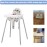 MISSEIAR High Chair Cushion with Cover for IKEA Antilop High Chair, Wooden High Chair Pad Pillow, Built-in Inflatable Cushion