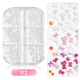 JERCLITY 3 Boxes Light Change 3D Bow Tie Charms for Nails 3D Love Heart Nail Charms Aurora Colorful Resin Heart Nail Design Nail Butterfly Charms for Acrylic Nails JERCLITY 3 Boxes Light Change 3D Bow Tie Charms for Nails 3D Love Heart Nail Charms Aurora Colorful Resin Heart Nail Design Nail Butterfly Charms for Acrylic Nails