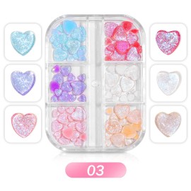 JERCLITY 3 Boxes Light Change 3D Bow Tie Charms for Nails 3D Love Heart Nail Charms Aurora Colorful Resin Heart Nail Design Nail Butterfly Charms for Acrylic Nails JERCLITY 3 Boxes Light Change 3D Bow Tie Charms for Nails 3D Love Heart Nail Charms Aurora Colorful Resin Heart Nail Design Nail Butterfly Charms for Acrylic Nails