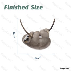 RoyoLam Little Sloth Wall Decal Nursery Animal Wall Sticker Removable Peel and Stick Waterproof Wall Art Decor Stickers for Kids Baby Classroom Living Room Playing Room Bedroom