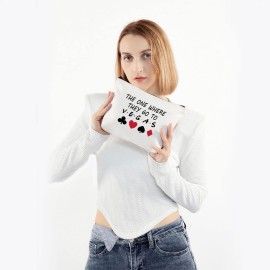 PWHAOO Vegas Trip Makeup Bag The One Where They Go To Vegas Cosmetic Bag Family Vacation Makeup Bag (GO TO V.E.G.A.S B)