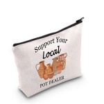 G2TUP Pottery Artist Gift Support Your Local Pot Dealer Makeup Bag Ceramics Artist Cosmetic Bag Pottery People Gift Zipper Travel Bag