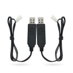 Charger Replacement for Carrera Mario Remote Control RC Car Battery, USB Charging Cable Cord 2 ft (2-Pack) - PDEEY