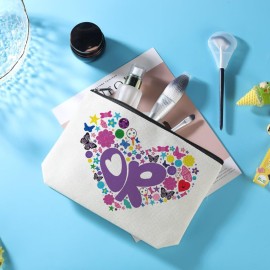 Azteoiz Rodrigo Sour OR Makeup Bag Gift Sour Album Cosmetic Bag 5pcs Stickers Musical Lyrics Fans Gift Makeup Zipper Pouch Bag For Women Girls Music Singer Song Gift