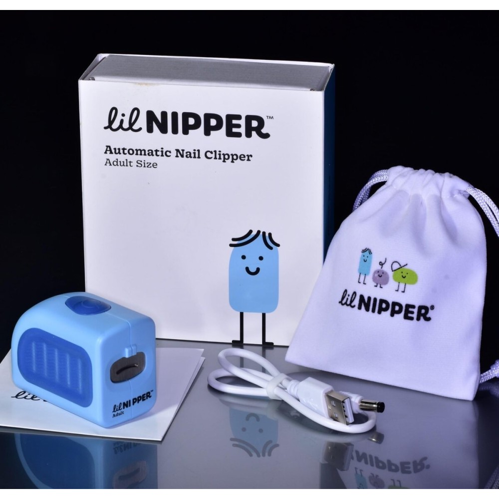Lil Nipper Electric Fingernail Clipper, Safety Fingernail Trimmer Adults, Teens, Elderly. Nail Clippers for Seniors and Caregivers. Low Mobility Aid Nail Cutter, Gift for Caregivers, Care Communities