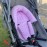 Baby Infant Head and Neck Support Pillow with Seat Belt for Car Seat -Extra Soft 3-in-1 Toddler Car Seat Insert Cushion Pad for Car Seats Purple