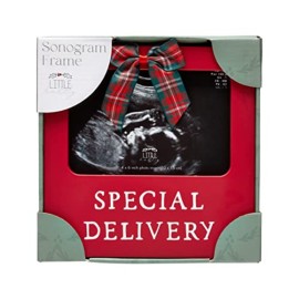 Little Holly Special Delivery Ribbon Frame, Baby Ultrasound Photo Frame, Baby Sonogram Keepsake, New and Expecting Parents Christmas Gift, Baby Christmas Picture Frame 13065