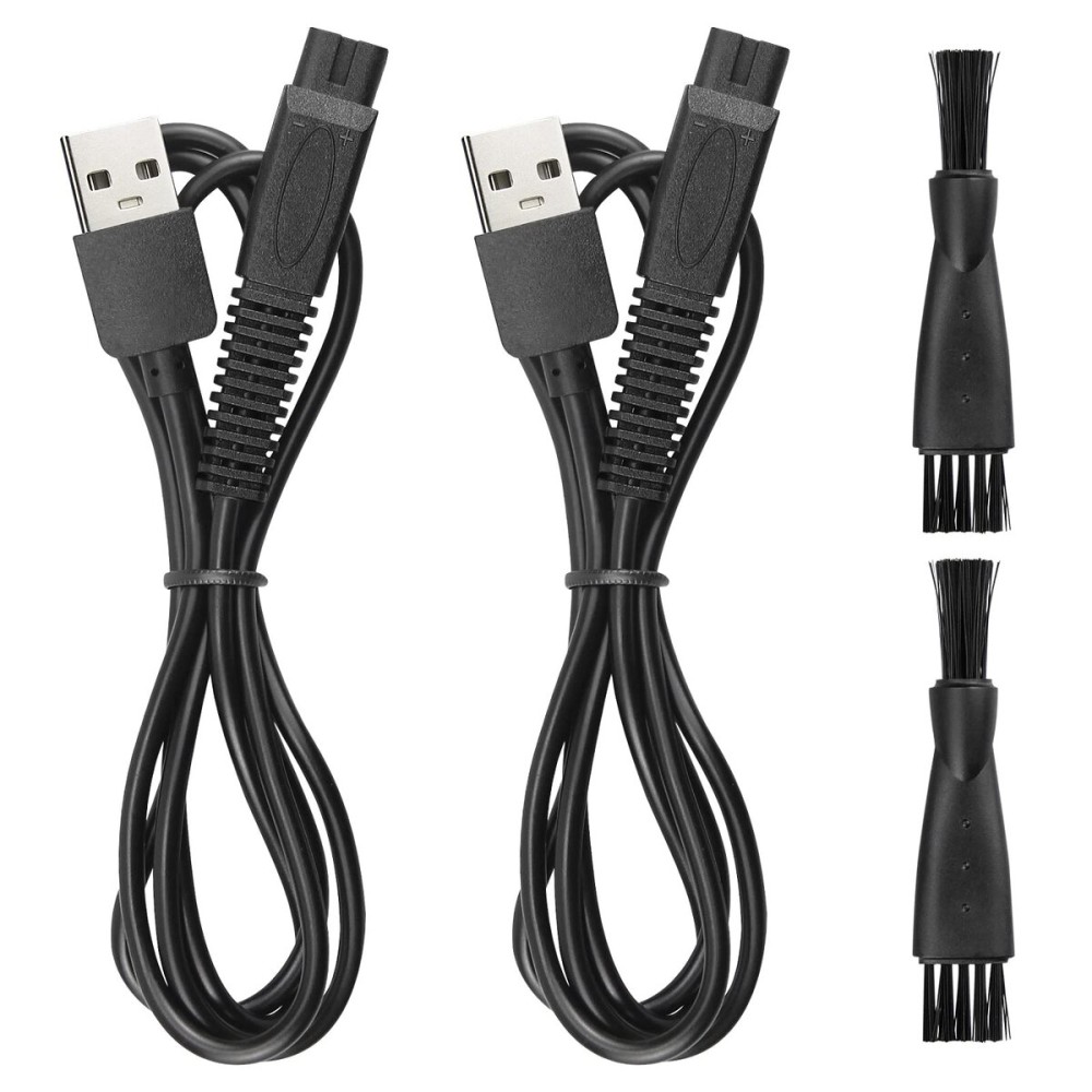 Charger Cord Replacement for Skull Shaver Pitbull Gold Pro, Palm, Platinum Electric Razor - USB Cable 2-Pack Charger Cord Replacement for Skull Shaver Pitbull Gold Pro, Palm, Platinum Electric Razor - USB Cable 2-Pack