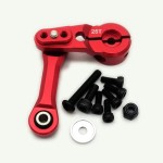 Aluminum 25T Servo Horn and Steering Link Tie Rod Red for Arrma Kraton Mojave Outcast Talion Typhon Notorious Infraction AR340061 AR330230