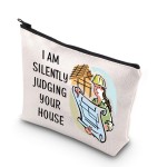 TSOTMO Architect Gift I Am Silently Judging Your House Future Architect Zipper Pouch Makeup Bag (JUDGING YOUR HOUSE)