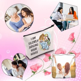 TSOTMO Architect Gift I Am Silently Judging Your House Future Architect Zipper Pouch Makeup Bag (JUDGING YOUR HOUSE)