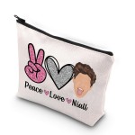 TSOTMO Boy Group Member Gift Peace Love Niall Gift For Women Zipper Pouch Makeup Bag (Peace Love Niall)