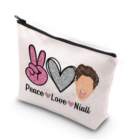 TSOTMO Boy Group Member Gift Peace Love Niall Gift For Women Zipper Pouch Makeup Bag (Peace Love Niall)