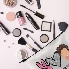 TSOTMO Boy Group Member Gift Peace Love Niall Gift For Women Zipper Pouch Makeup Bag (Peace Love Niall)