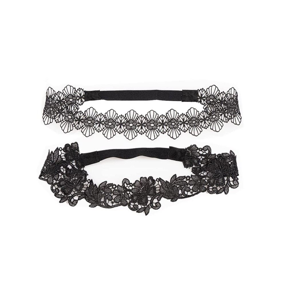 Black Lace Headband Girls Hollow Embroidery Flower Hair Band BBG14 (2 Pcs-D) Black Lace Headband Girls Hollow Embroidery Flower Hair Band BBG14 (2 Pcs-D)