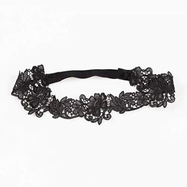 Black Lace Headband Girls Hollow Embroidery Flower Hair Band BBG14 (2 Pcs-D) Black Lace Headband Girls Hollow Embroidery Flower Hair Band BBG14 (2 Pcs-D)