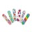 ZMOI (1 Dozen) Pack of 3 Colorful Girly Mini Emery Board Nail Files