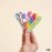 ZMOI (1 Dozen) Pack of 3 Colorful Girly Mini Emery Board Nail Files