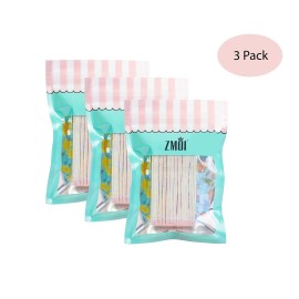ZMOI (1 Dozen) Pack of 3 Colorful Girly Mini Emery Board Nail Files