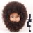 Newshair Male Mannequin Head for Braiding 4C Type 100% Human Hair 8 Afro Curly Hair Hairdresser Training Head African Cosmetology Doll Head for Styling Cornrow Braiding with Clamp Stand
