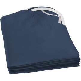 Comfy Panda Daycare/Pre-School Cot Sheet for Toddler and Preschool - - with Corner Elastic Loops - Bed Fitted - Poly Cotton Surface Set of 6 (22\'\' W X 52\'\' L) - Navy Blue Solid