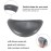 Shampoo Bowl Neck Rest,Durable Soft Silicone Vertical Shampoo Neck Rest Cushion Pillow for Salon Hair Wash Sink,Bathtub Pillow