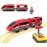 Train Track Accessories Remote Control Train, Battery Operated Locomotive Train Toy for Toddlers Train Set, Powerful Engine Train Vehicle Fits All Major Brands Railway System (Battery Not Included)