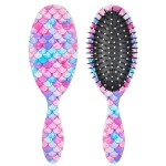 Girls Detangling Brush for Curly, Wet/Dry, and Thick Hair - Pain-Free Mermaid Tail Design for Kids and Women