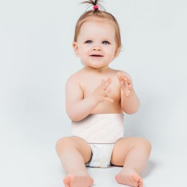 COHEALI 8Pcs Umbilical Hernia Belt for Babies, Organic Cotton Belly Button Bands, Infant Abdominal Binders for Newborns, Breathable Belly Wrap Truss & Navel Support