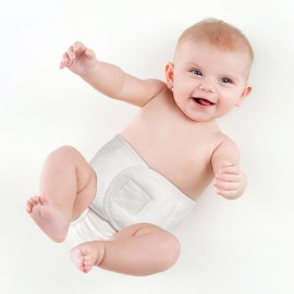 COHEALI 8Pcs Umbilical Hernia Belt for Babies, Organic Cotton Belly Button Bands, Infant Abdominal Binders for Newborns, Breathable Belly Wrap Truss & Navel Support