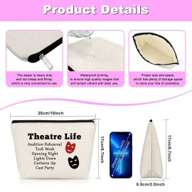 Gfhzdmf Theatre Drama Gift Makeup Bag Theatre Girl gift Cosmetic Bags Musical Theatre Lover Gift Makeup Pouch Gifts for Performance Actress Actors Director Zipper Pouch Drama Student Graduation Gift Gfhzdmf Theatre Drama Gift Makeup Bag Theatre Girl gift Cosmetic Bags Musical Theatre Lover Gift Makeup Pouch Gifts for Performance Actress Actors Director Zipper Pouch Drama Student Graduation Gift