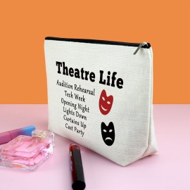 Gfhzdmf Theatre Drama Gift Makeup Bag Theatre Girl gift Cosmetic Bags Musical Theatre Lover Gift Makeup Pouch Gifts for Performance Actress Actors Director Zipper Pouch Drama Student Graduation Gift Gfhzdmf Theatre Drama Gift Makeup Bag Theatre Girl gift Cosmetic Bags Musical Theatre Lover Gift Makeup Pouch Gifts for Performance Actress Actors Director Zipper Pouch Drama Student Graduation Gift