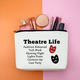 Gfhzdmf Theatre Drama Gift Makeup Bag Theatre Girl gift Cosmetic Bags Musical Theatre Lover Gift Makeup Pouch Gifts for Performance Actress Actors Director Zipper Pouch Drama Student Graduation Gift Gfhzdmf Theatre Drama Gift Makeup Bag Theatre Girl gift Cosmetic Bags Musical Theatre Lover Gift Makeup Pouch Gifts for Performance Actress Actors Director Zipper Pouch Drama Student Graduation Gift