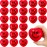 Eerrhhaq 24 PCS Valentine\'s Day Heart Stress Balls,Red Smile Face Squeeze Balls,Heart Shaped Foam Balls for Kids and Adults,Valentine Party Favors