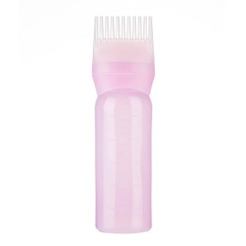 AKOAK 1 Pack Root Comb Applicator Bottle - Hair Dye Bottle, 5 oz., Squeeze Bottle for All Purposes, Hair Color Smear with Graduated- Pink AKOAK 1 Pack Root Comb Applicator Bottle - Hair Dye Bottle, 5 oz., Squeeze Bottle for All Purposes, Hair Color Smear with Graduated- Pink