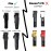 Supreme Trimmer Magnetic Guide Combs for Clippers | CMG100 Hair Clipper Guards, 10 Cutting Lengths | Frosted Transparent