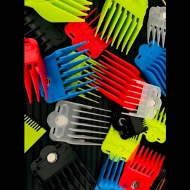 Supreme Trimmer Magnetic Guide Combs for Clippers | CMG100 Hair Clipper Guards, 10 Cutting Lengths | Frosted Transparent Supreme Trimmer Magnetic Guide Combs for Clippers | CMG100 Hair Clipper Guards, 10 Cutting Lengths | Frosted Transparent