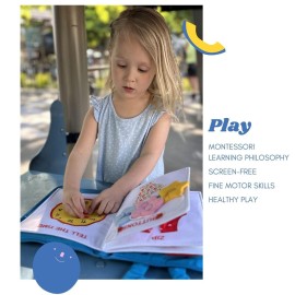 My Quiet Book - Toddler Travel Car Plane Airplane - No Parts to Get Lost - Activity Montessori Board Book, Travel Toys for Toddlers 1-3, Gifts for 1 2 3 4 Year Old Girl, Birthday Gifts Toys Age 2-4