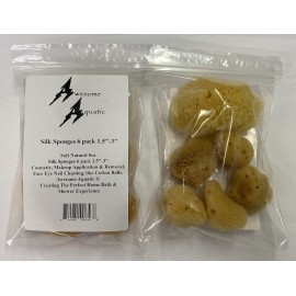 Soft Natural 6 Silk Sponges 1.5-3 Cosmetic Makeup Application Removal Face Eye Nail Cleaning Like Cotton Balls Awesome Aquatic Creating The Perfect Home Bath & Shower Experience