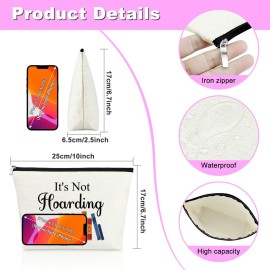 Mxrymvu Book Lover Gifts Book Themed Gifts Makeup Bag Reading Book Club Gift for Women Cosmetic Bag Birthday Gift for Reader Girl Book Worm Gift Bookish Gifts Librarian Gifts Travel Cosmetic Pouch