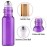 MaxMau Pack of 100,5ml Colored Roller Bottles for Essential Oils Perfume Refillable Glass Bottle Stainless Steel Roll On Ball Metal Cap Daily Aromatherapy