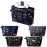 Xuniea 4 Pcs Small Witch Makeup Bag Gifts for Women, Friends, Mushroom Hostess Cosmetic Bag with Zipper Mother Day Birthday Gifts Moon Girls Pouch, Tarot Card Goth Black Toiletry Travel Holiday Purse