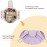 Narwey Barrel Drawstring Makeup Bag Large Cosmetic Bag Make up Bags Toiletry Bag Travel Bags for Toiletries Organizer for Women Gift for Teen Girls (Purple) (Patent)
